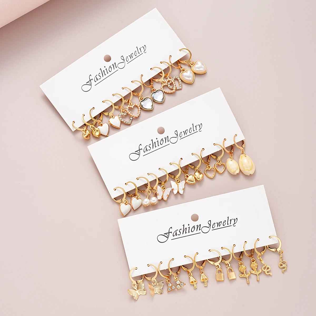 73 Pcs/Set Fashion Metal Earrings Necklaces Bracelets Ankles Rings Combinations Jewelry Sets For Women's Gifts 2024 New